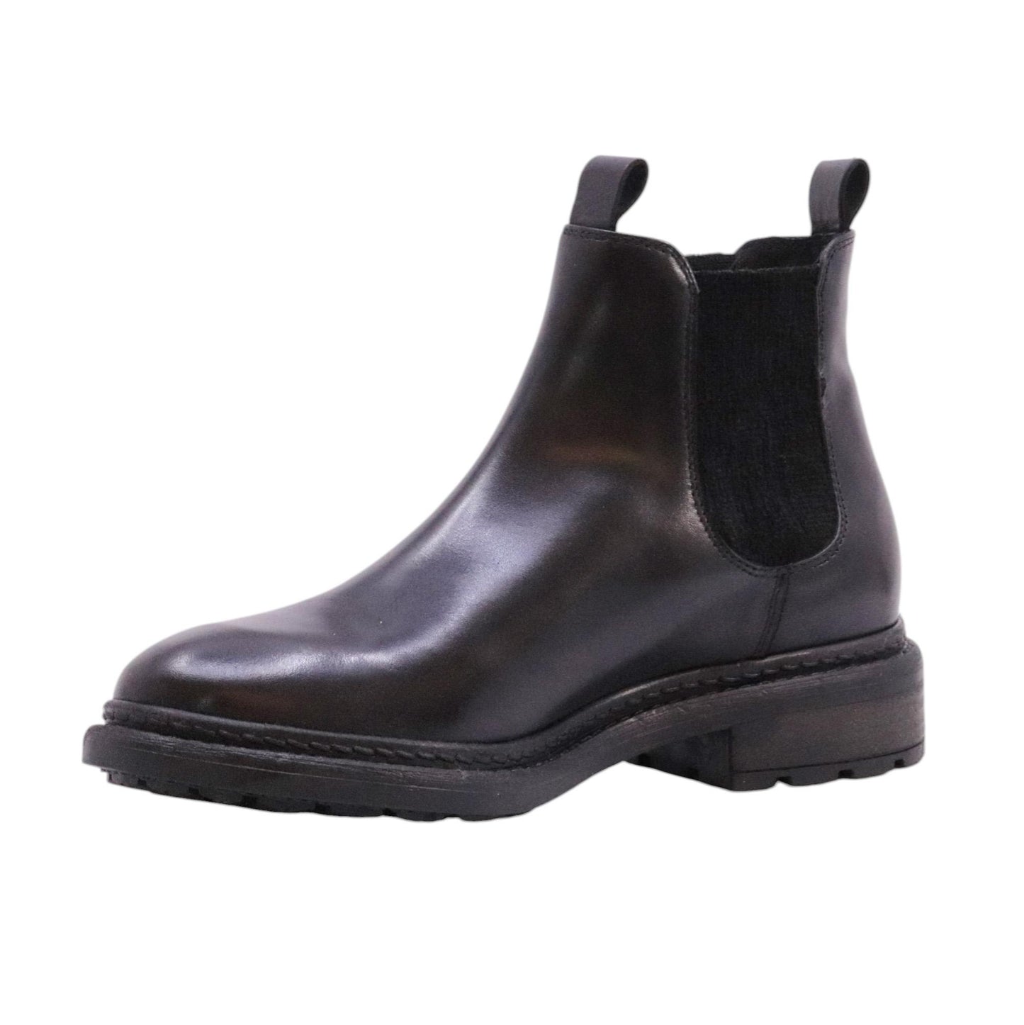 The Seller MW593 chelsea boot donna in pelle nera 