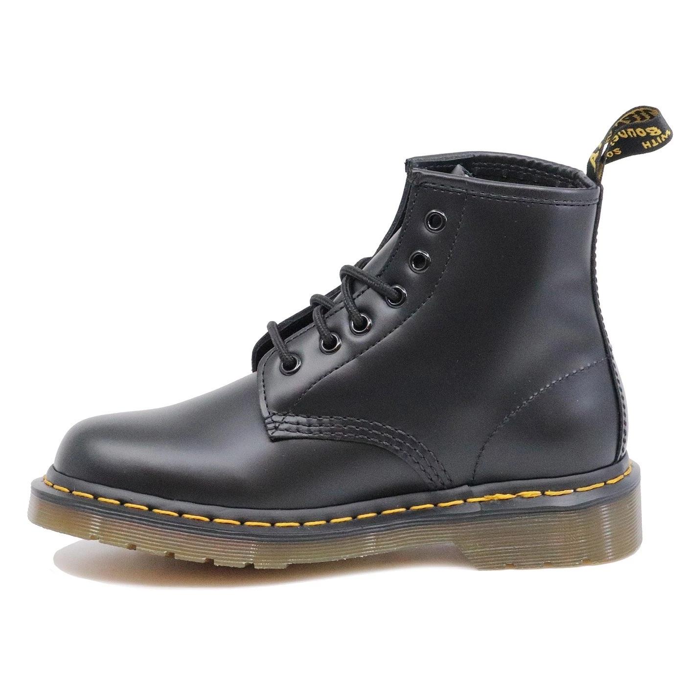 Dr. Martens 101 YS Anfibio in pelle smooth nera 101YS-BLACK6FORIBLACK DR MARTENS