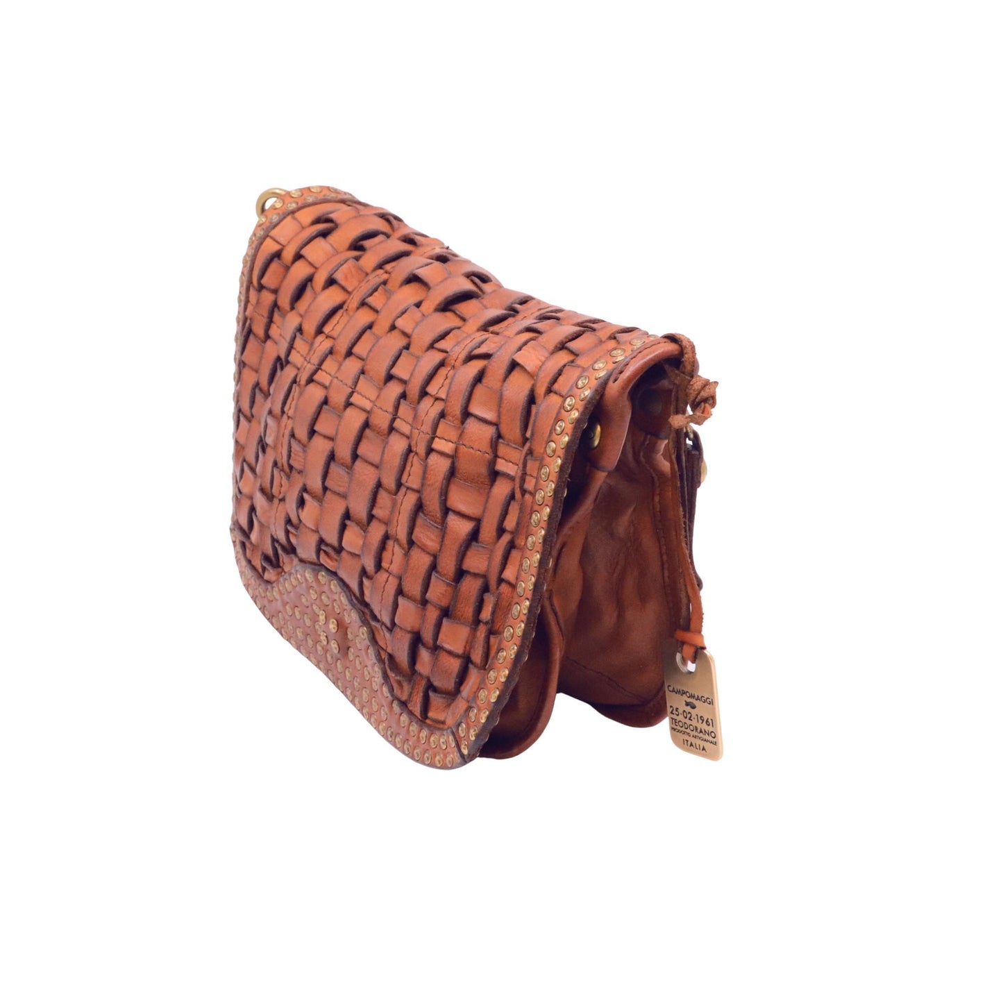 Campomaggi Sofia Bag Anniversary C046470ND-X1755 borsa monospalla donna in pelle cognac edizione limitata 246/500 