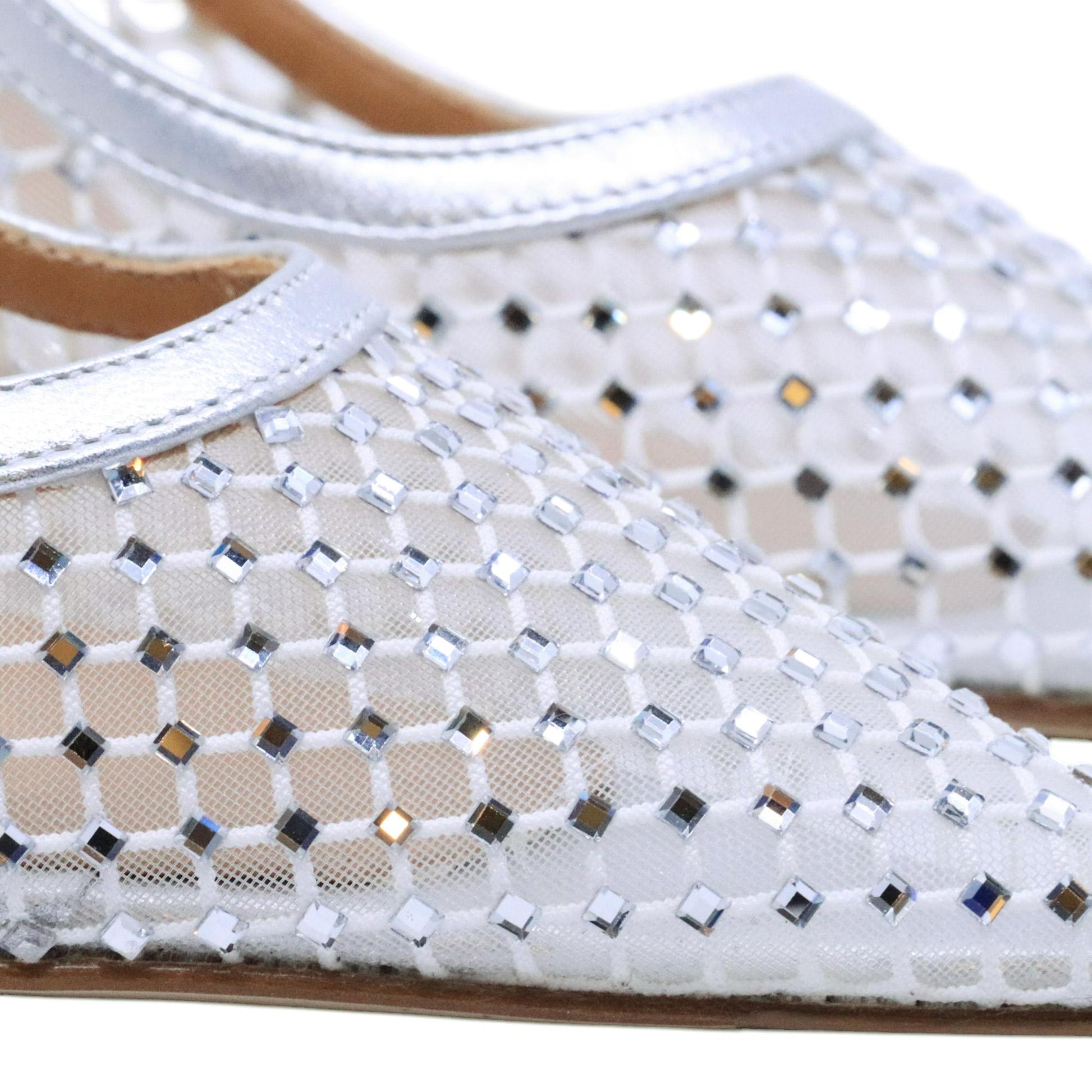 Slingback donna Chantal 2514 in pelle argento 