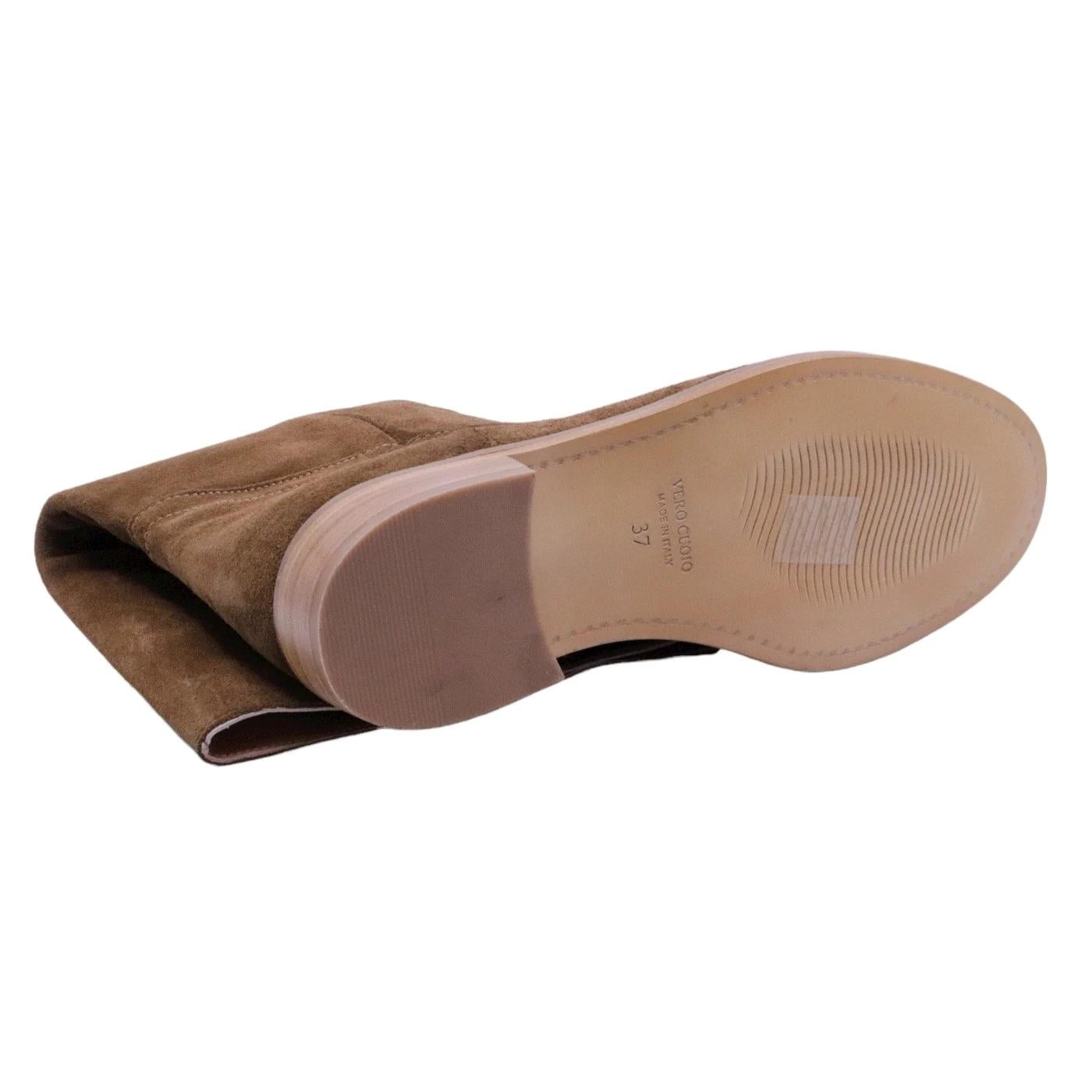 Stivaletto donna Curiositè 1707 in camoscio marrone 