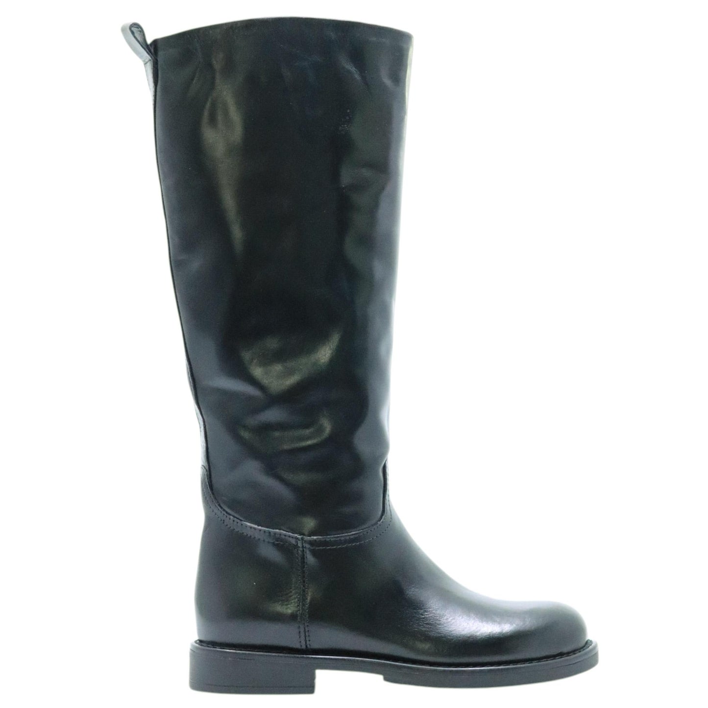 Mjus L92304 stivale donna pelle nera zip laterale 