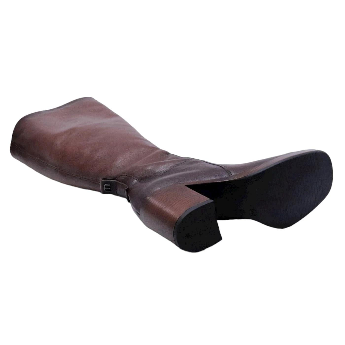 Stivale donna Mjus Lana P96321 in pelle marrone 
