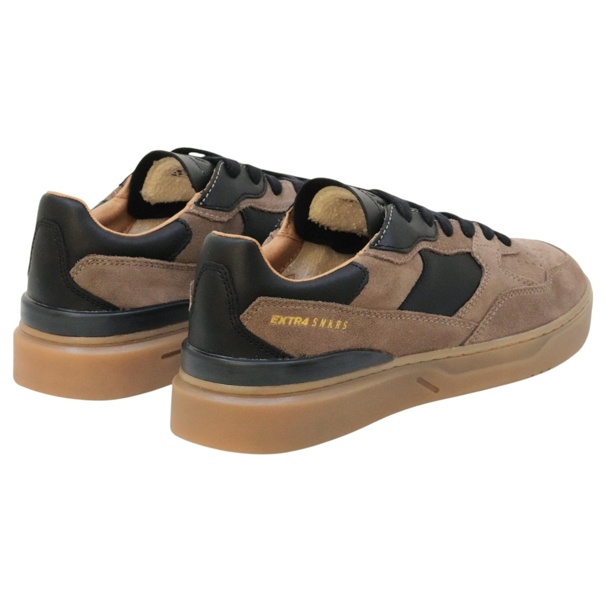 Extr4 Club Tennis sneaker uomo in camoscio marrone 