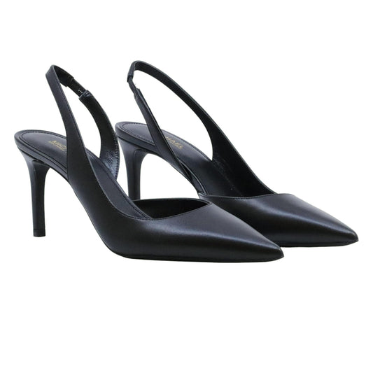 Michael Kors Alina Flex Sling Pump slingback donna in pelle nera 