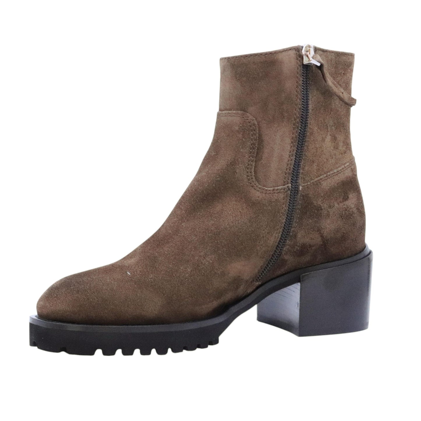 Triver Flight 676 02 stivaletto donna in camoscio marrone oliva 