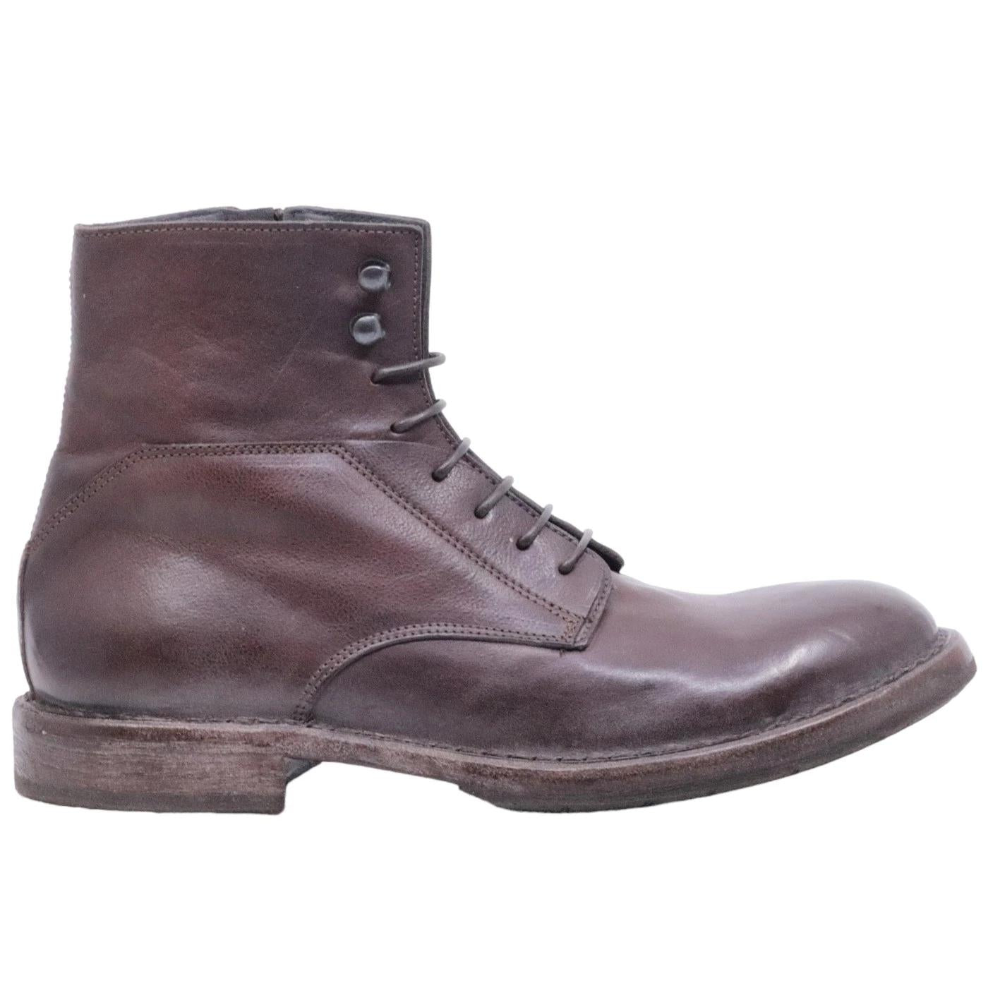 Stivaletto Moma 50308B CU da uomo in pelle marrone 
