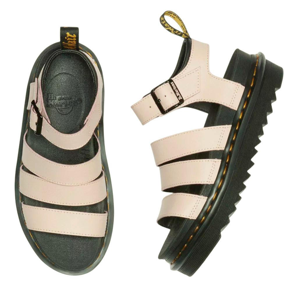 Dr Martens Blaire Athena sandalo donna in pelle rosa. 