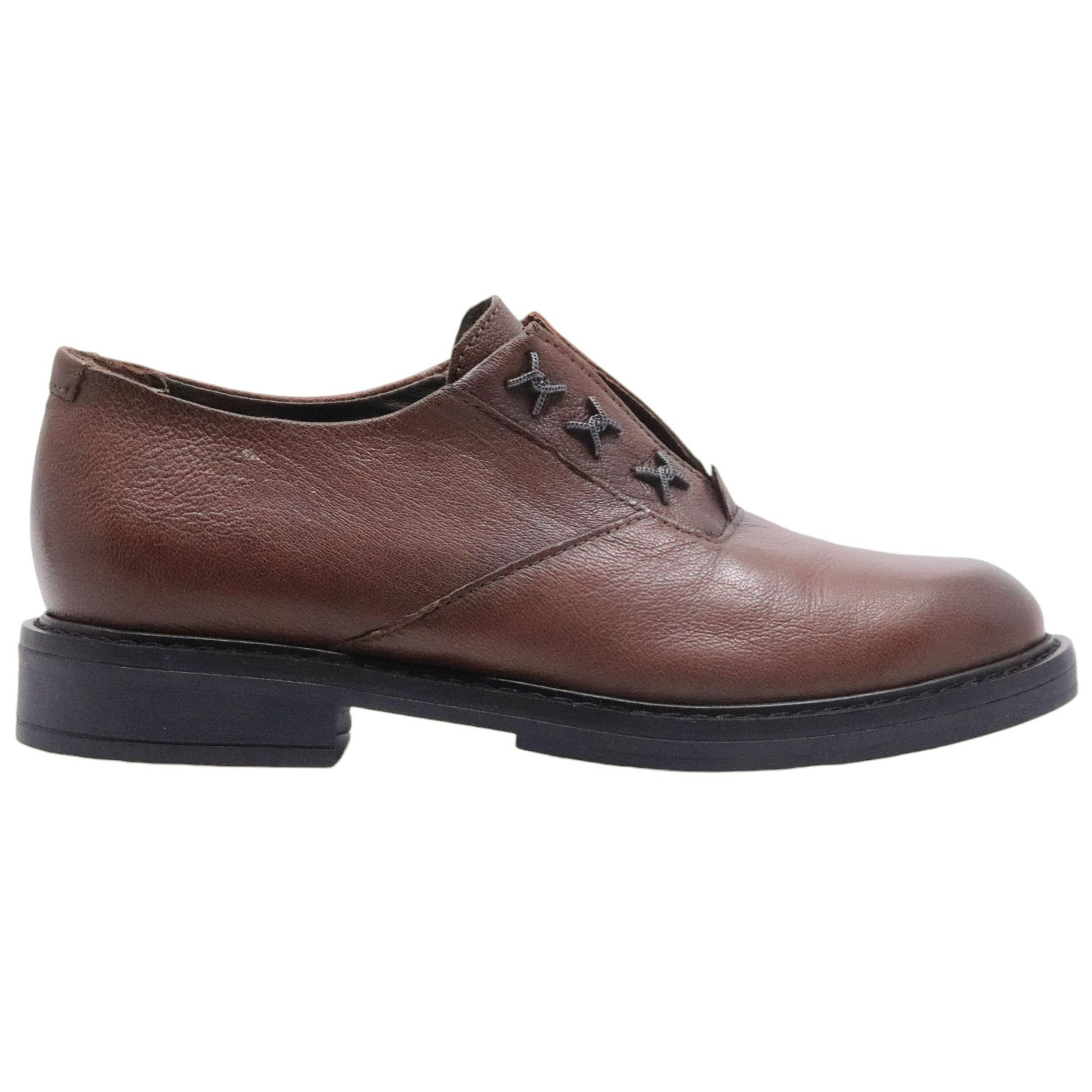 Scarpa Mjus T81107 da donna in pelle marrone 