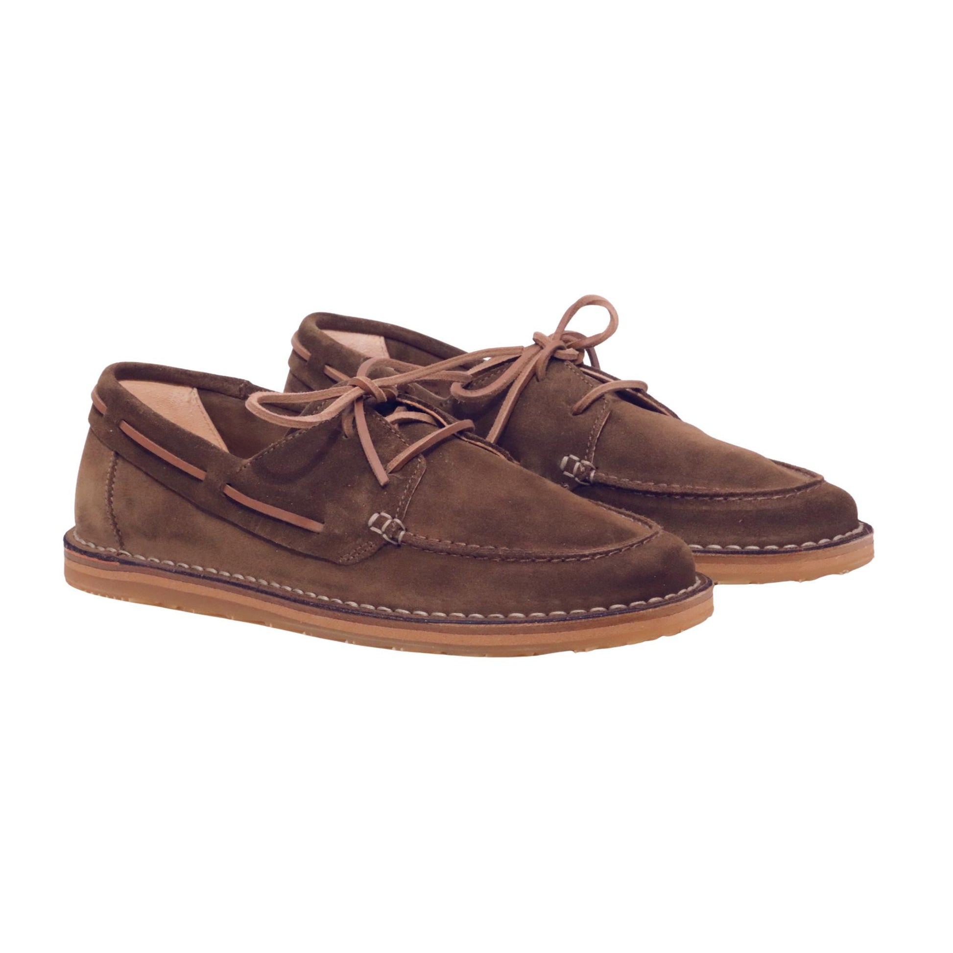 Astorflex Dockflex scarpa da barca uomo in camoscio dark khaki 