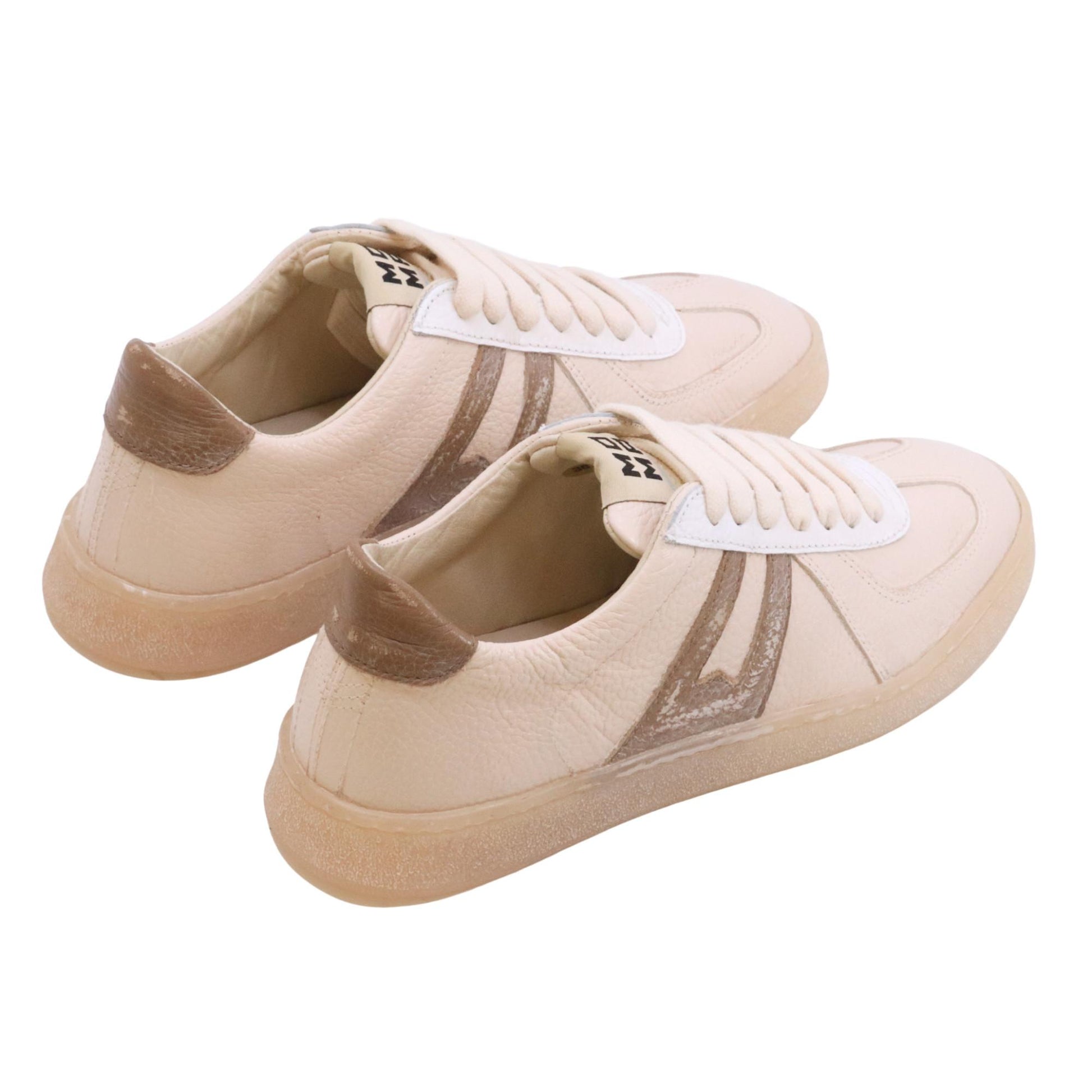 Moma 30601A sneaker donna in pelle beige 
