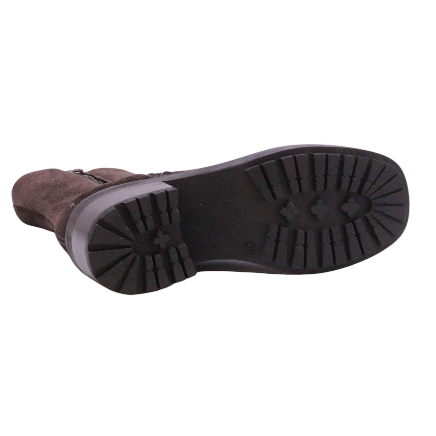 Curiositè 2831 stivaletto donna in camoscio marrone 
