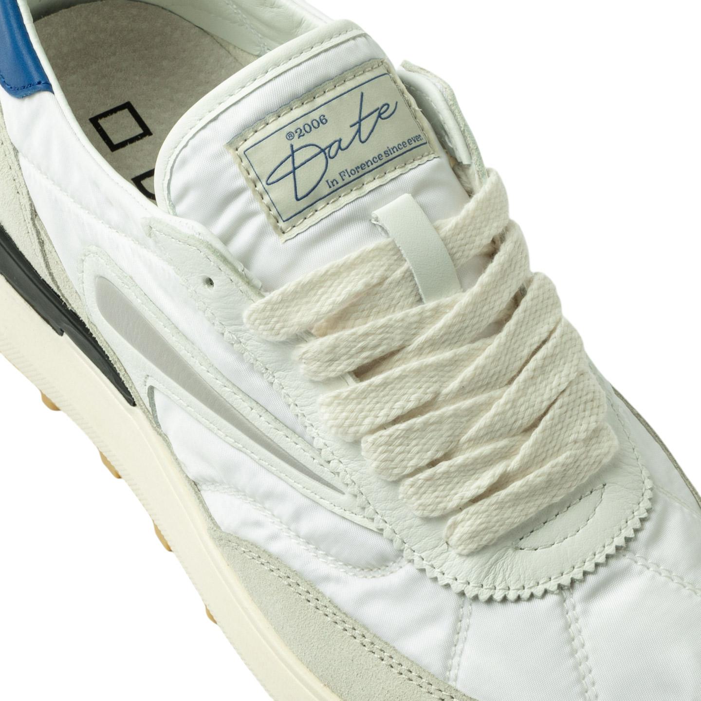 DATE Athleta Nylon White Bluette AT NY WE sneaker uomo in nylon bianco 