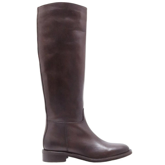 Stivale da donna The Seller GD491 realizzato in pelle di colore marone 