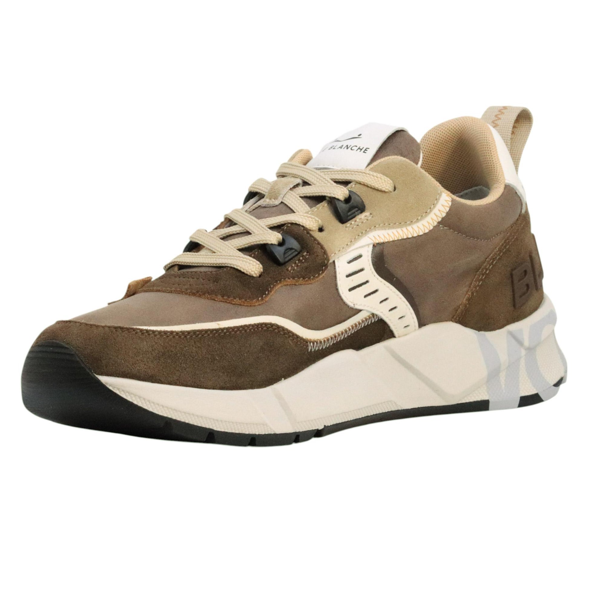 Voile Blanche Club 01 Sneaker uomo in camoscio marrone 
