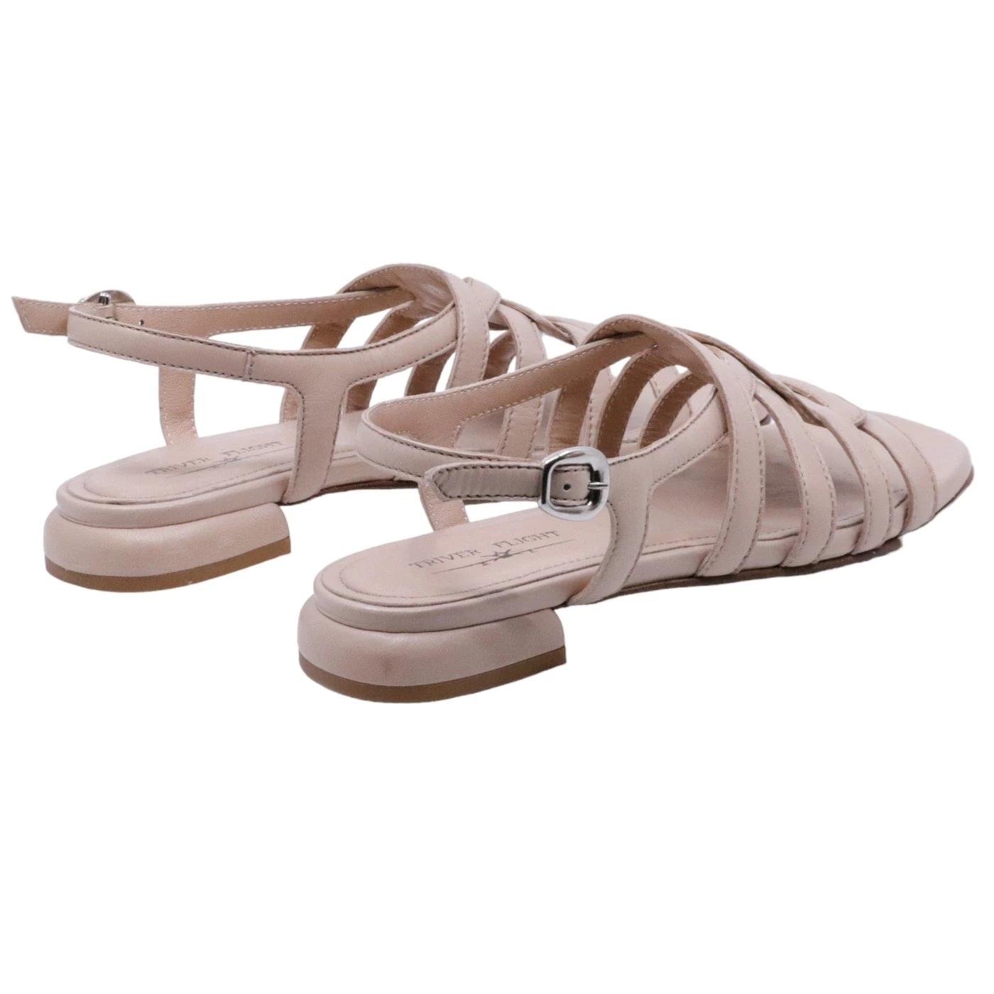 Sandalo donna Triver Flight 566 in pelle nude 