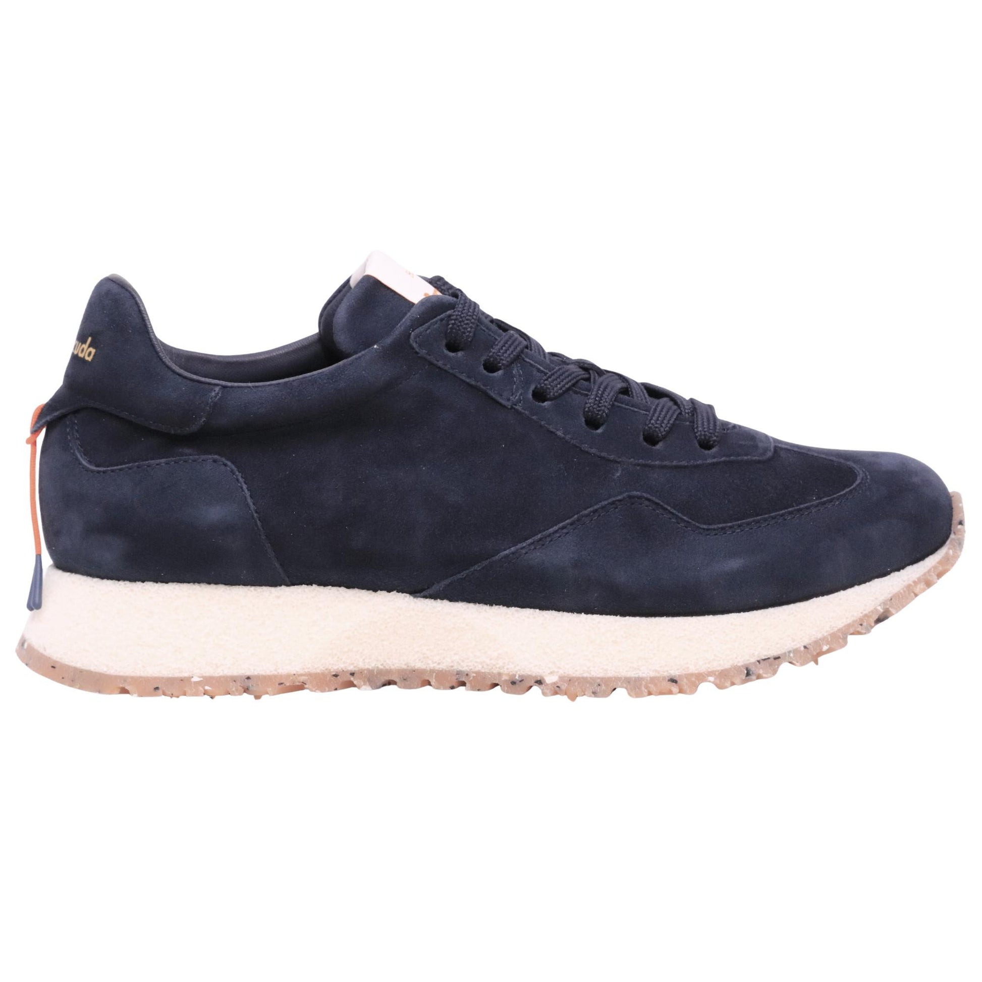Barracuda React BU3600 navy sneaker in camoscio 