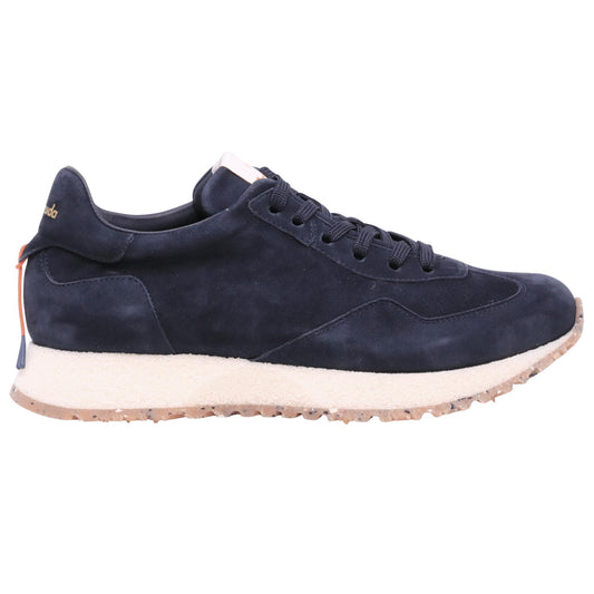 Barracuda React BU3600 navy sneaker in camoscio 