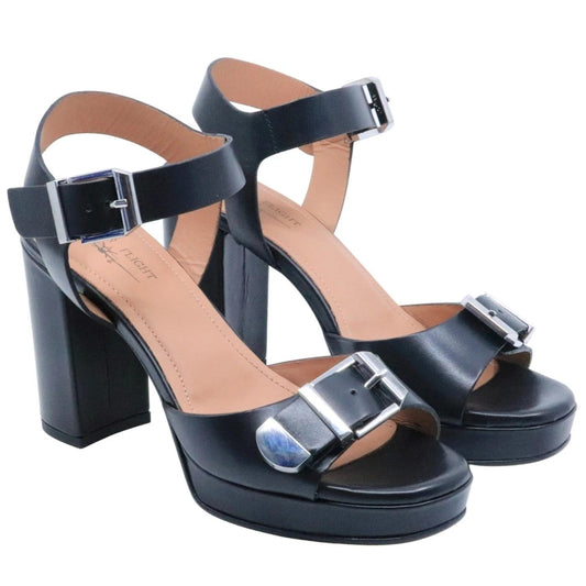 Sandalo con tacco Triver Flight 508 27 in pelle nera 