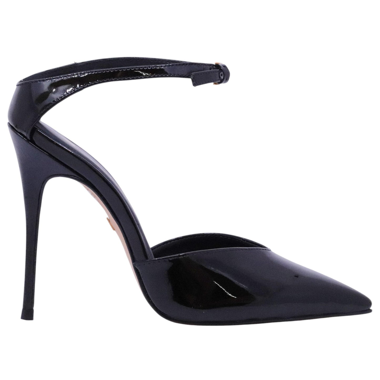 Carrano 404027 slingback donna in pelle verniciata nera 