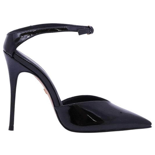 Carrano 404027 slingback donna in pelle verniciata nera 