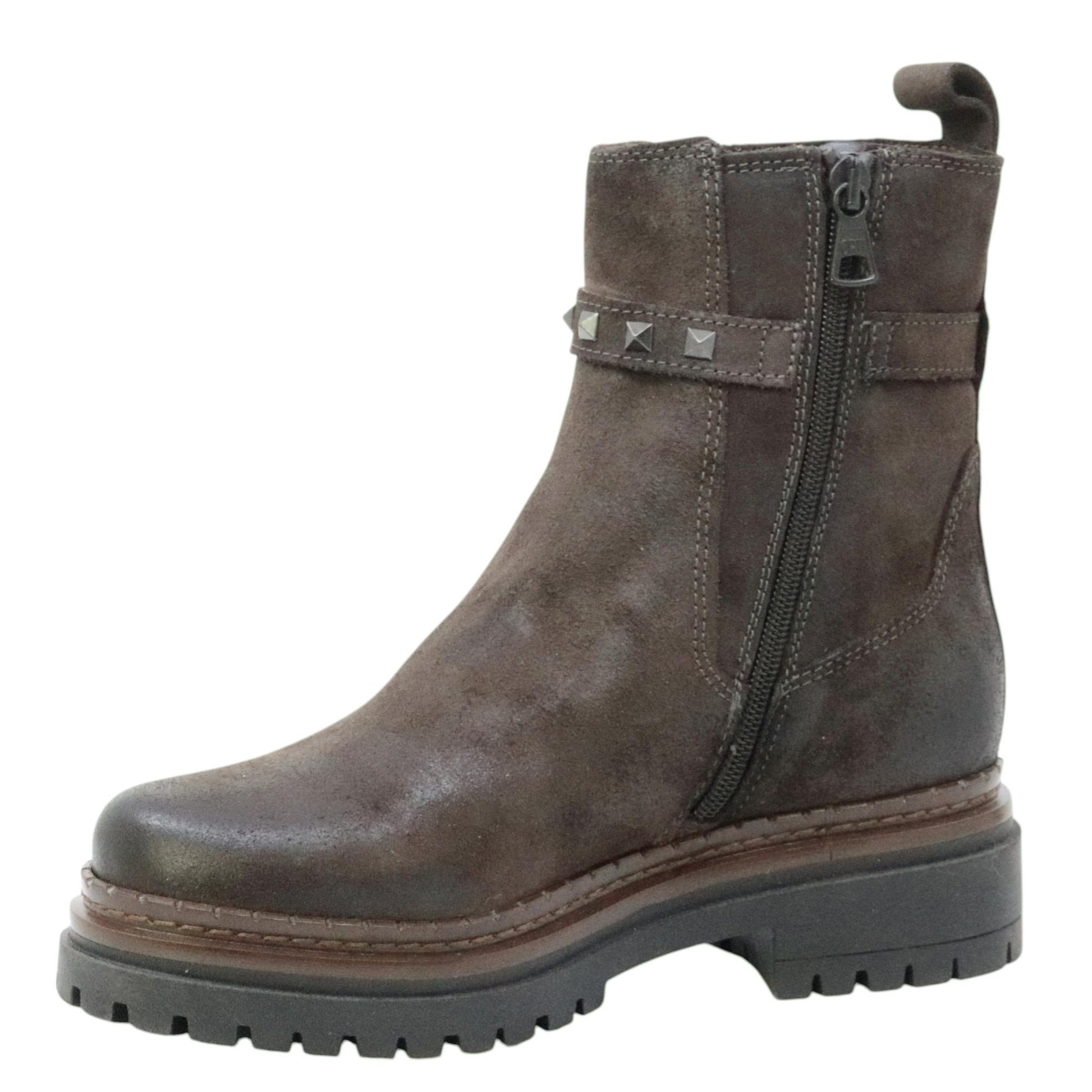 MJUS Deirde L97201 stivaletto donna in pelle caffè 