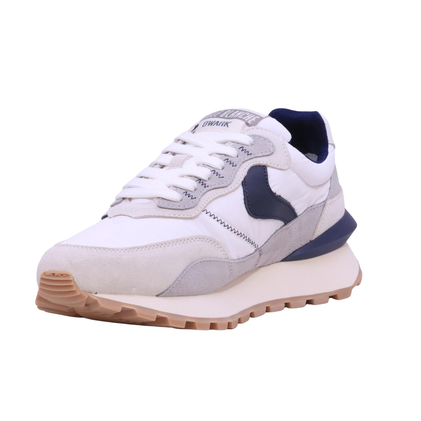 Voile Blanche Qwark Hype Man sneaker uomo in camoscio e tessuto tecnico grigio blu 