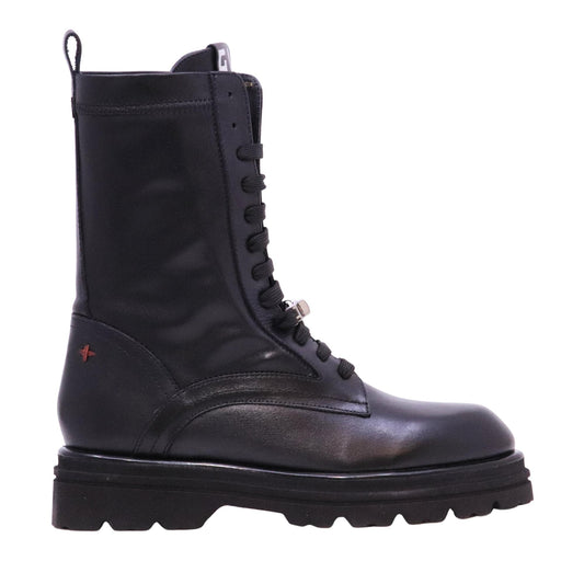 Gio+ Mia06C anfibio donna in pelle elasticizzata nera 