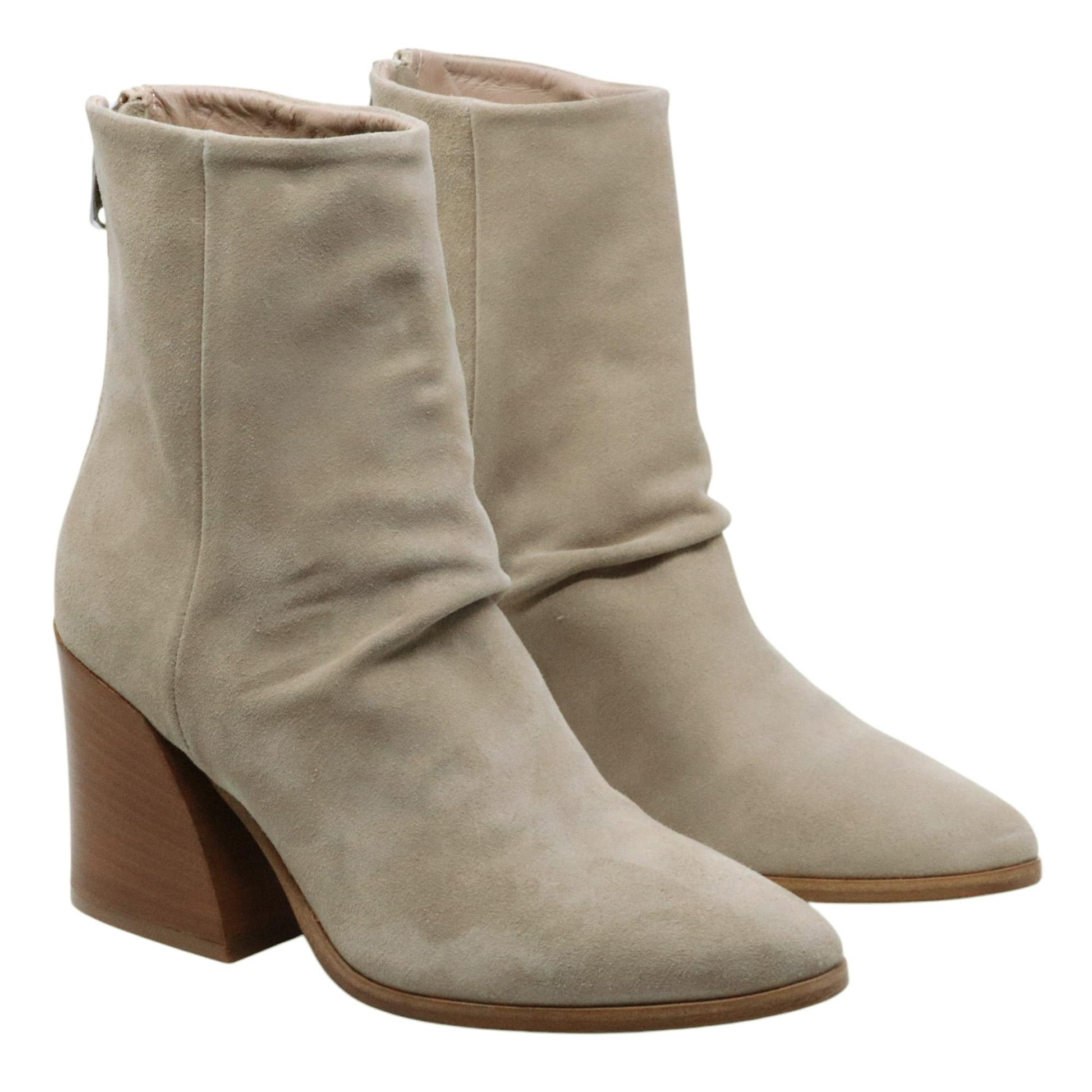 Stivaletto donna Curiositè 1636 in camoscio taupe 