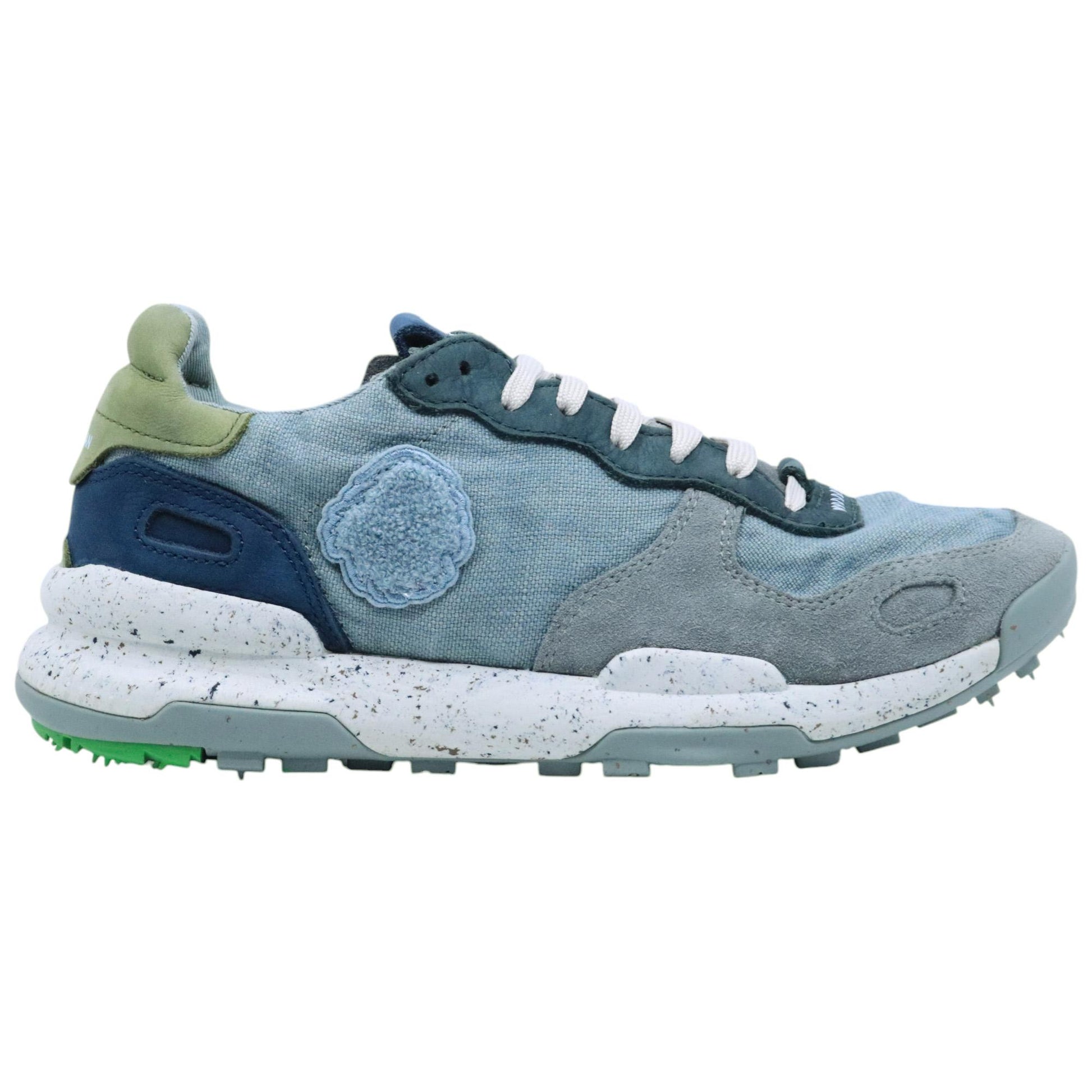 Satorisan Chacrona Linen sneaker uomo in lino blu 