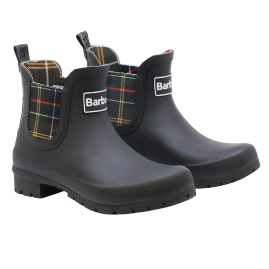 Barbour Kingham LRF0088 wellington donna in gomma nera LRF0088BLACK BARBOUR