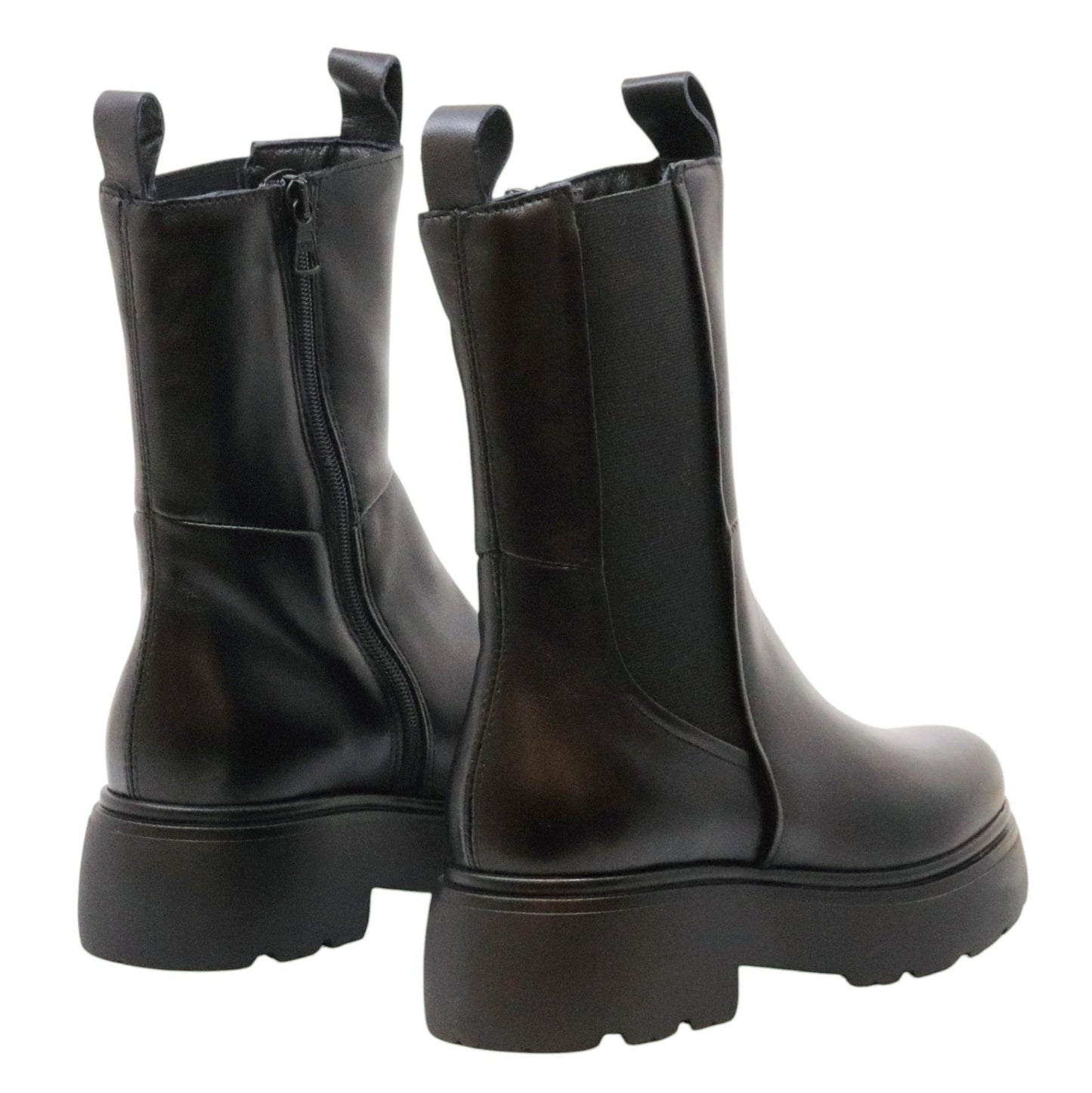 MJUS L44207 stivaletto chelsea donna in pelle nera 