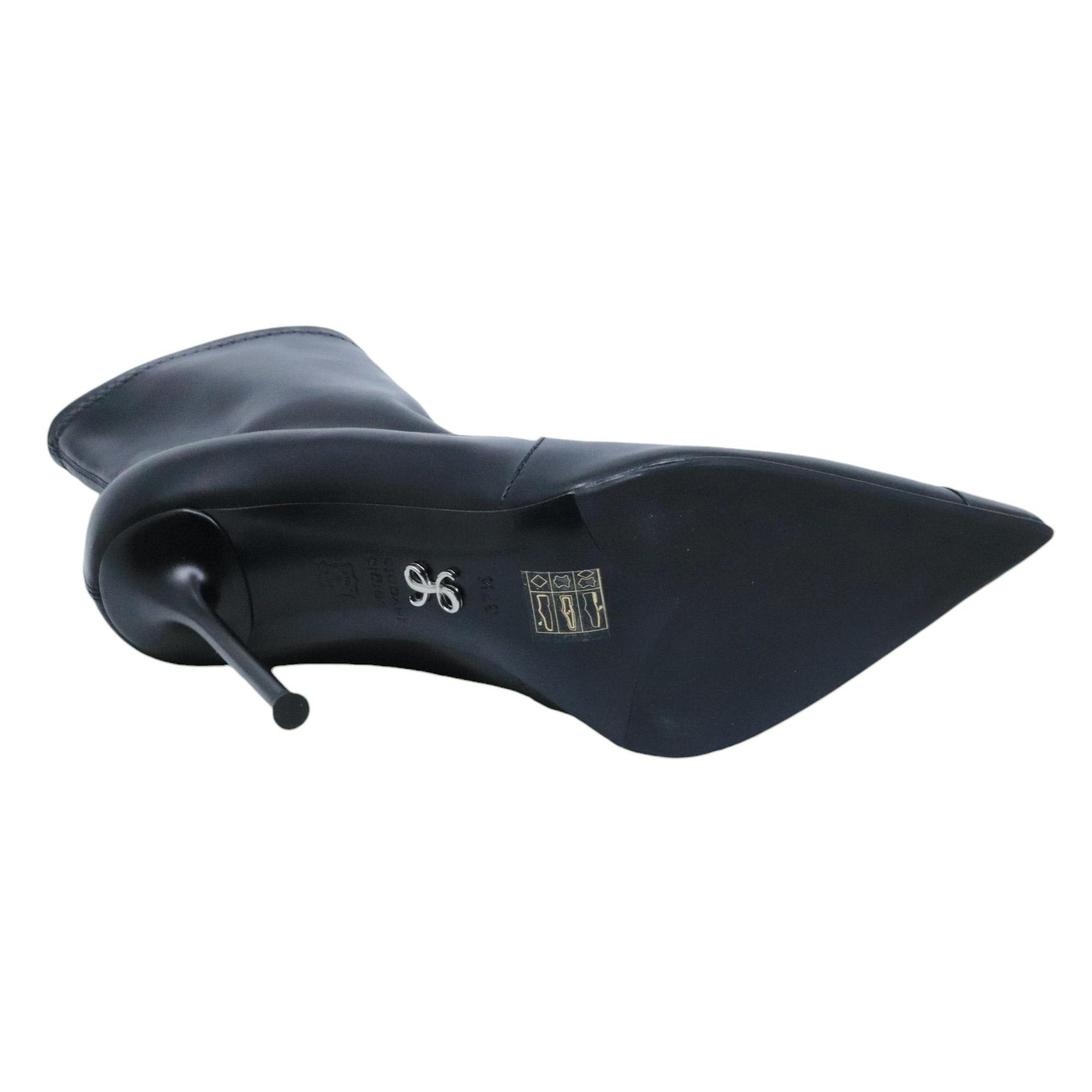 Stivaletto donna Sergio Levantesi Loretta in pelle lucida nera 