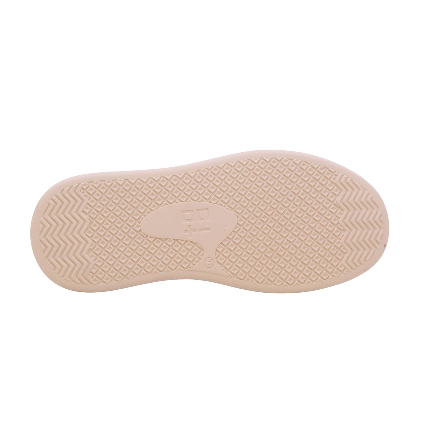 GIO+ Oliva Giulia sneaker donna platform in pelle bianco latte con accessori gioiello 