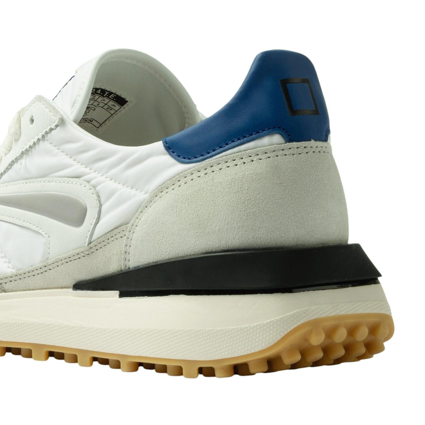 DATE Athleta Nylon White Bluette AT NY WE sneaker uomo in nylon bianco 