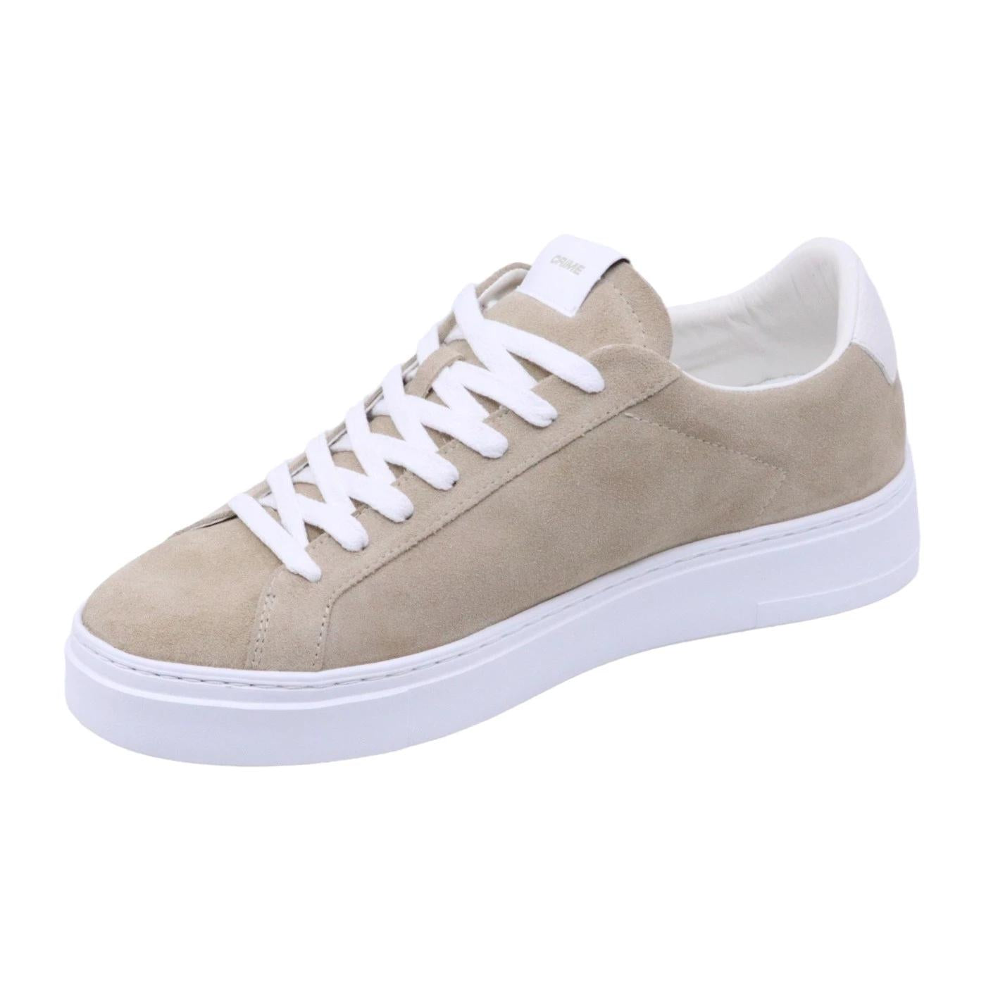 Sneaker uomo Crime London modello Extralight in morbido camoscio beige 
