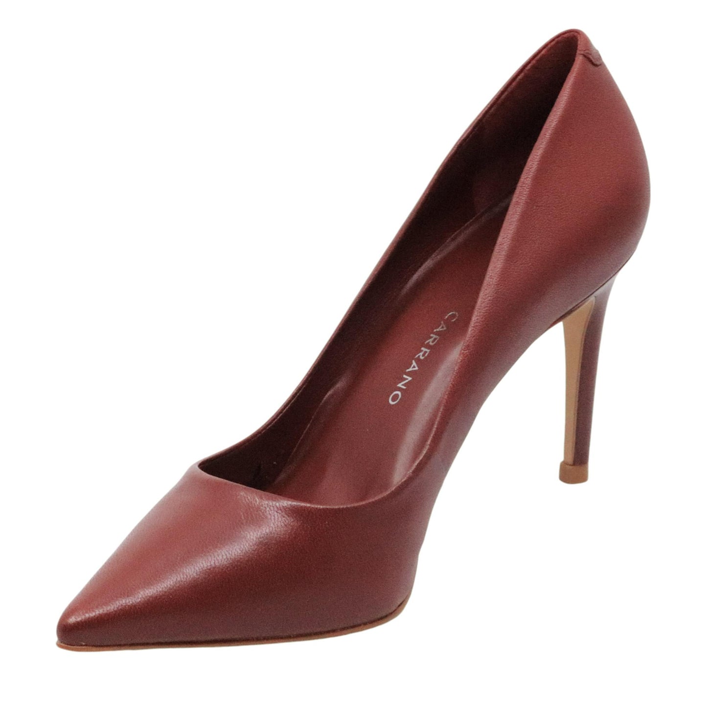 Décolleté donna Carrano 195009 in pelle rosso scuro 