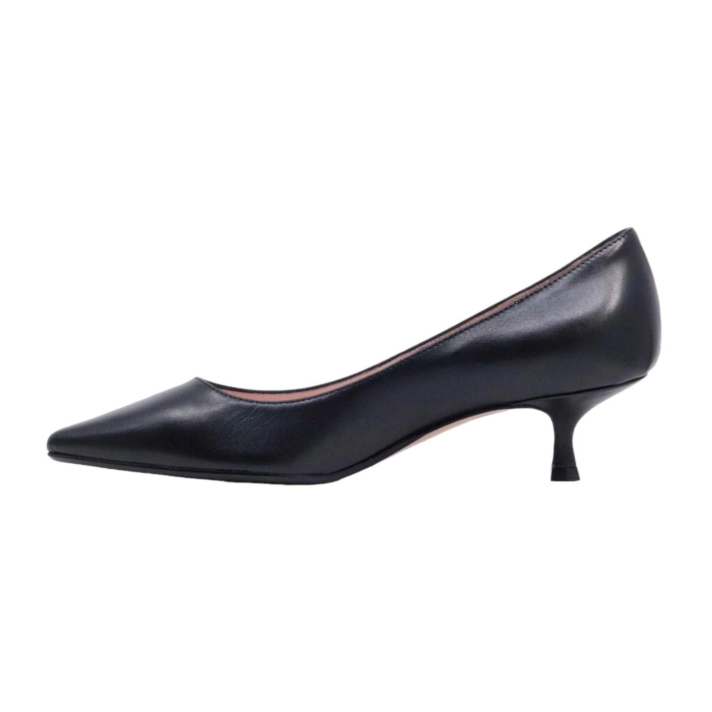 Décolleté donna Anna F 7370 in elegante pelle di colore nero 