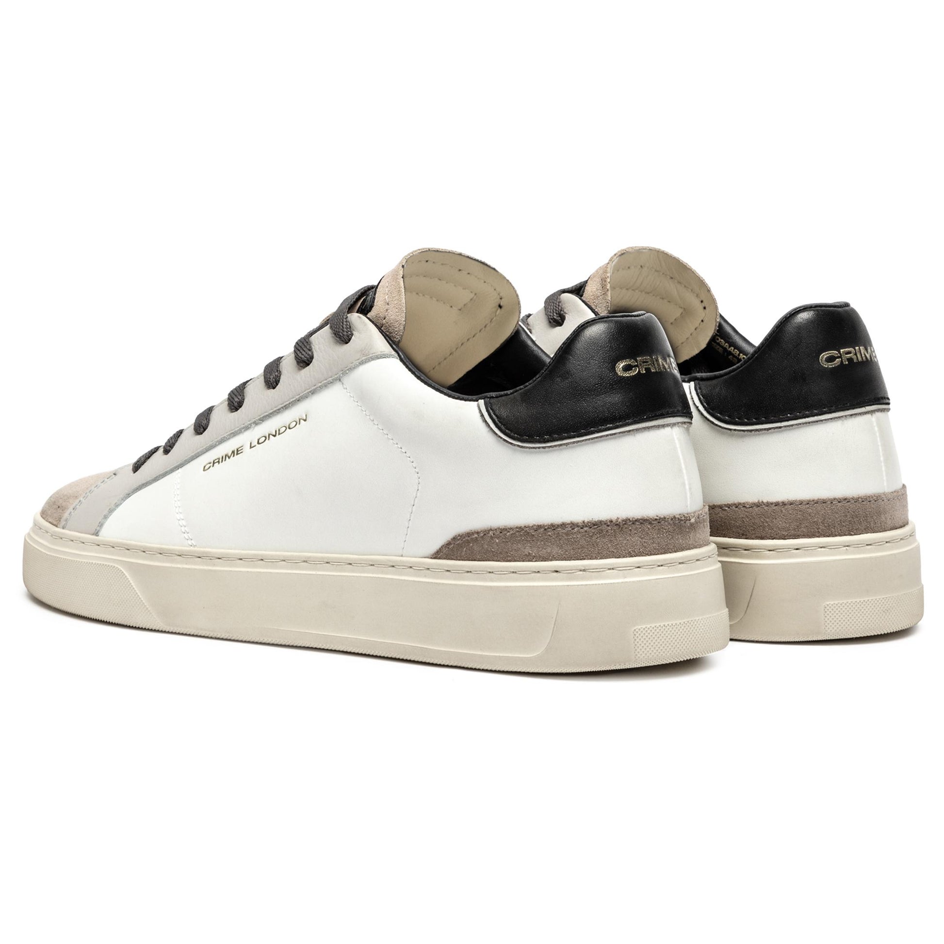 Crime London 11703 Blade sneaker uomo in pelle bianca 