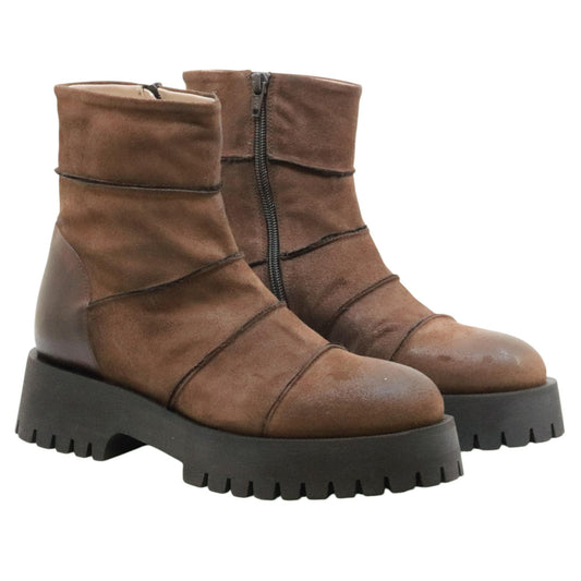 MLO Malloni Collins Turner P25I96005 stivaletto donna in pelle marrone 