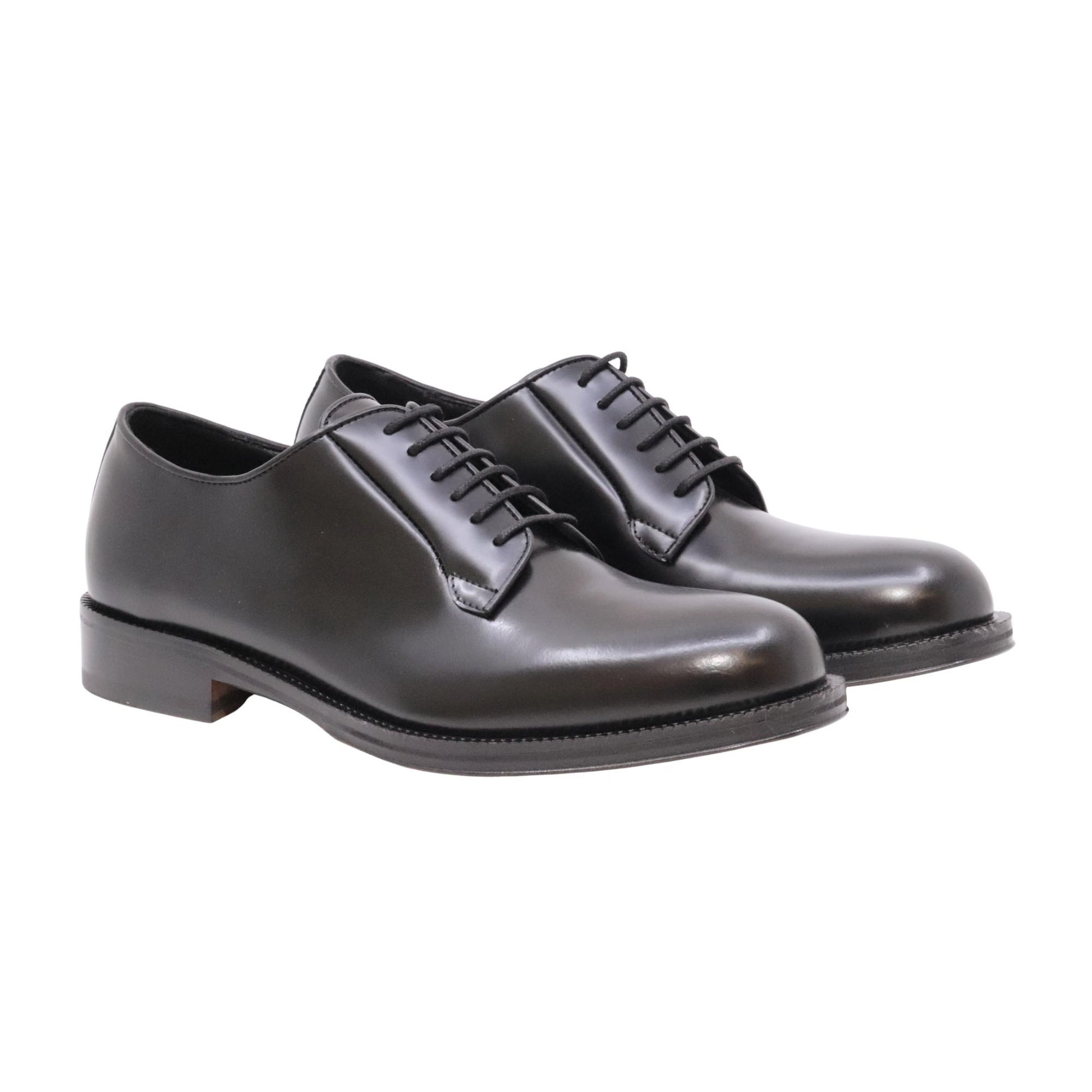 Ducanero derby uomo 2755 in pelle abrasivata nera 
