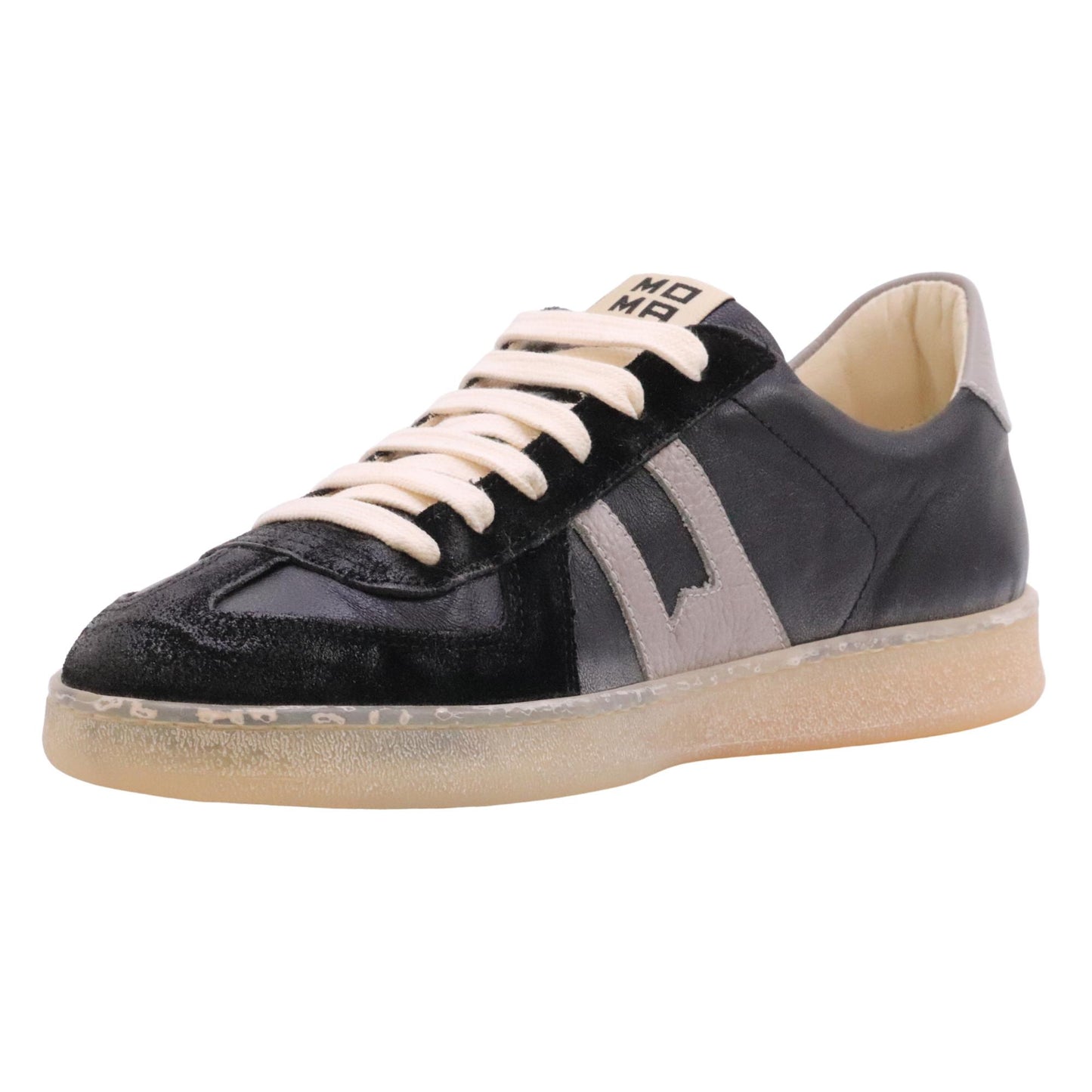 Moma 10601A sneaker uomo in pelle nera 10601AVAR4NEROGRIGIO MOMA