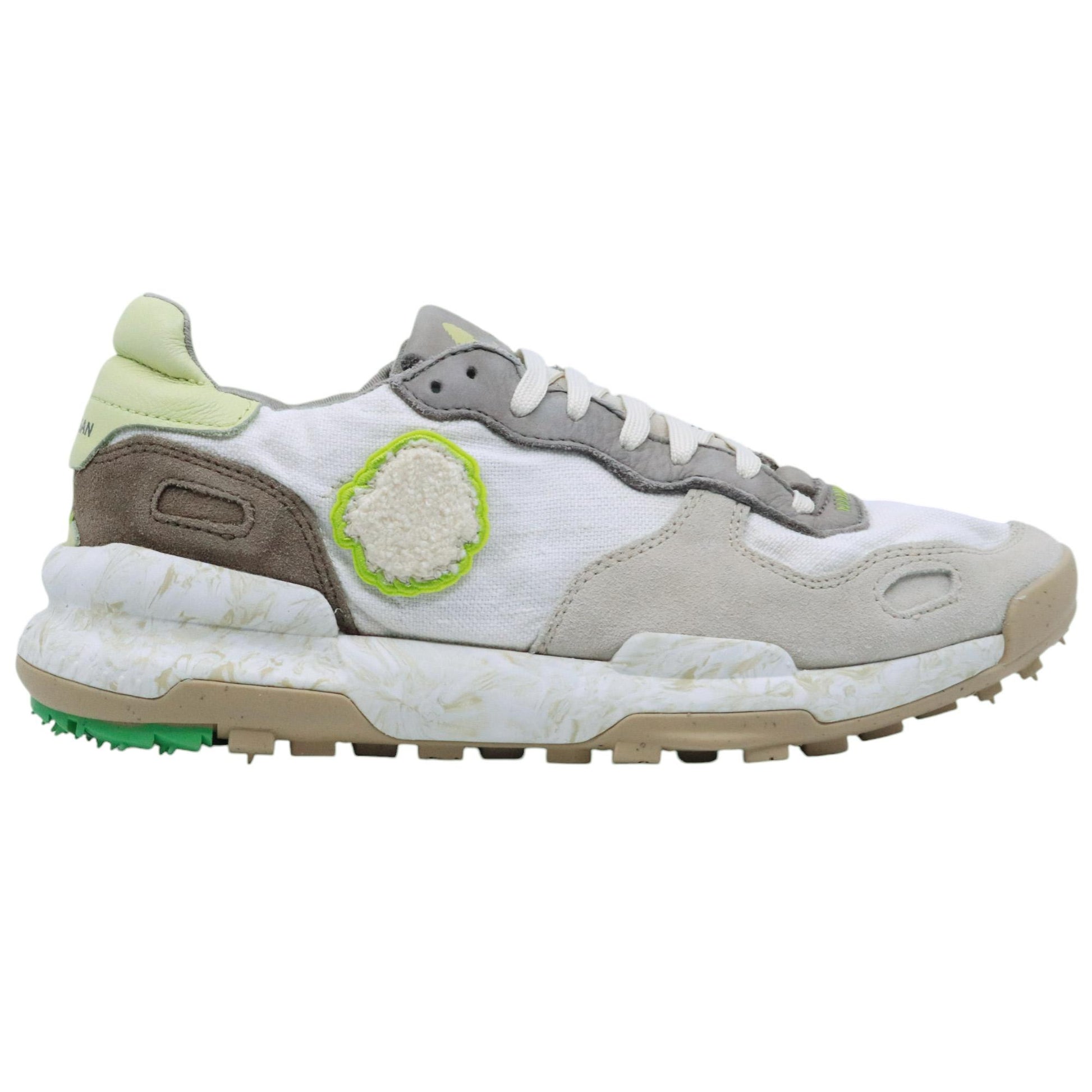 Satorisan Chacrona Linen sneaker uomo in lino bianco 