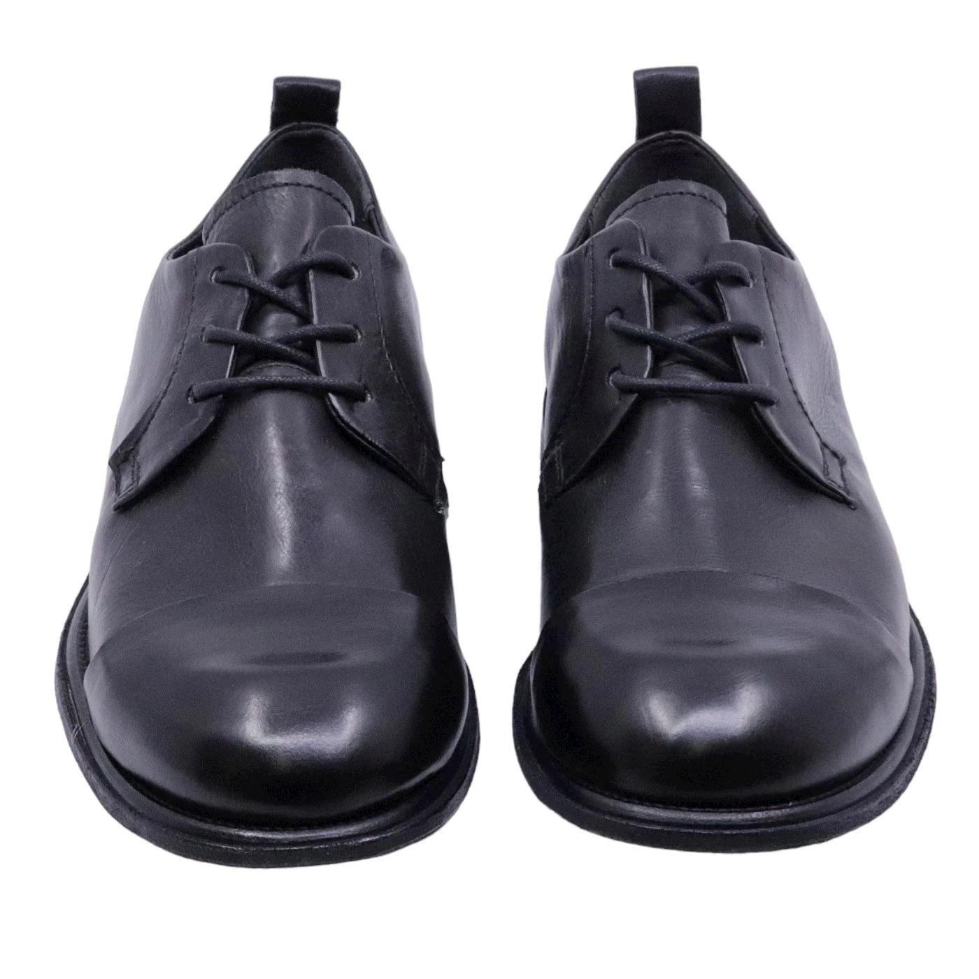 AS98 Antol U97105 scarpa allacciata uomo in pelle nera 