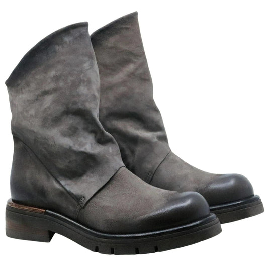 Stivaletto donna AS98 B81204 in camoscio grigio 