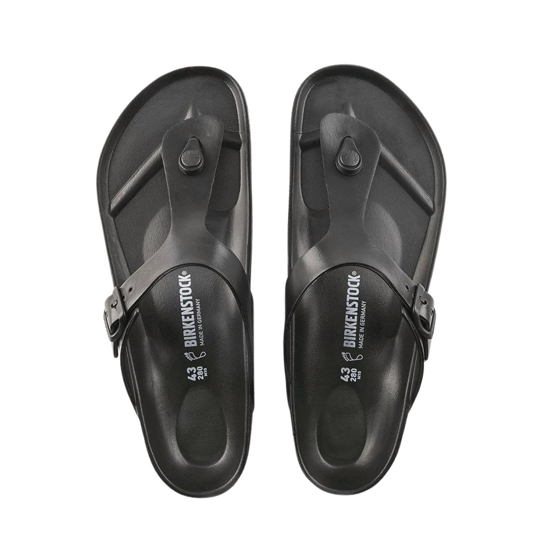 Birkenstock Gizeh EVA infradito donna uomo in EVA nero ultraleggero waterproof regular fit 