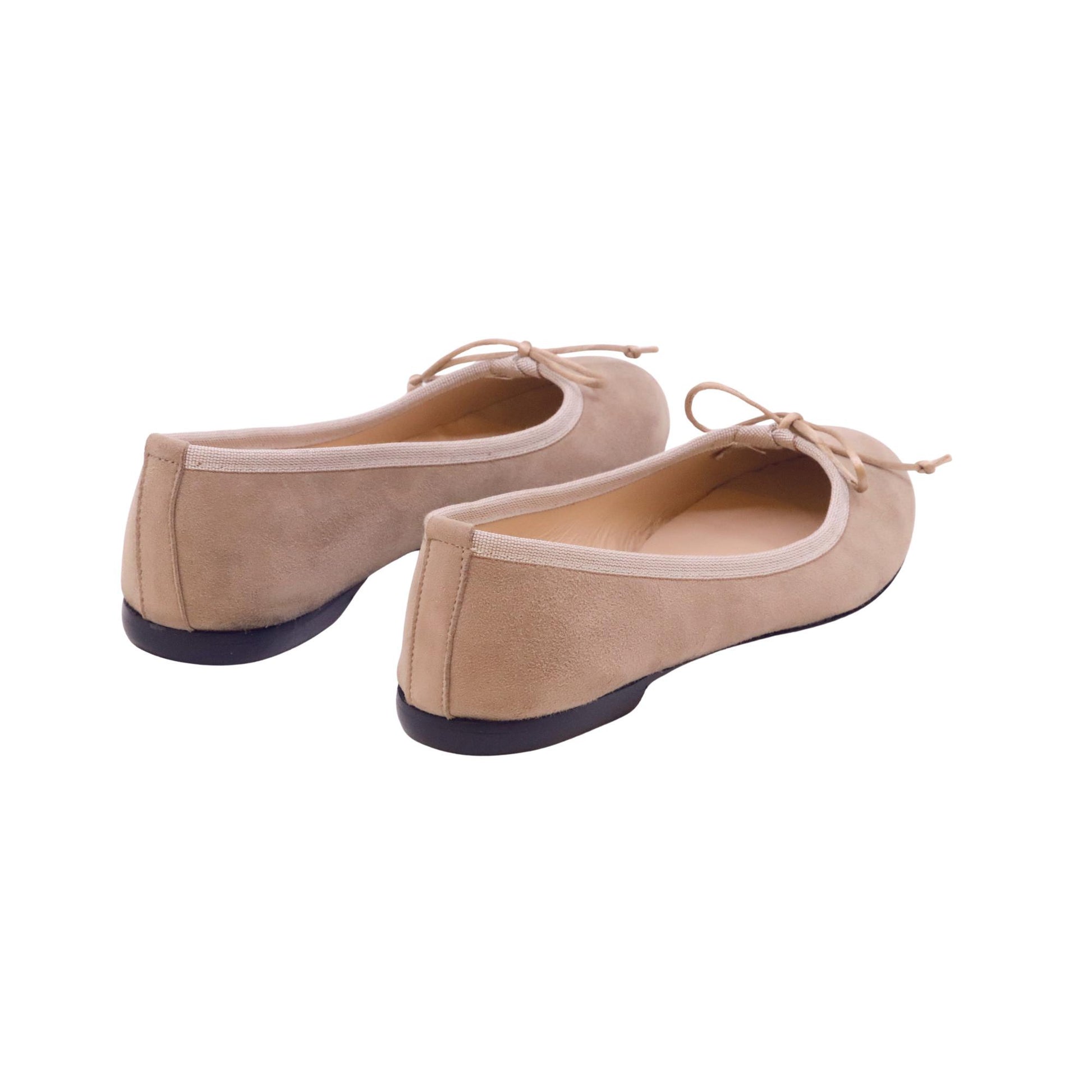 Jaffè 301 ballerina donna in camoscio taupe elegante Made in Italy 
