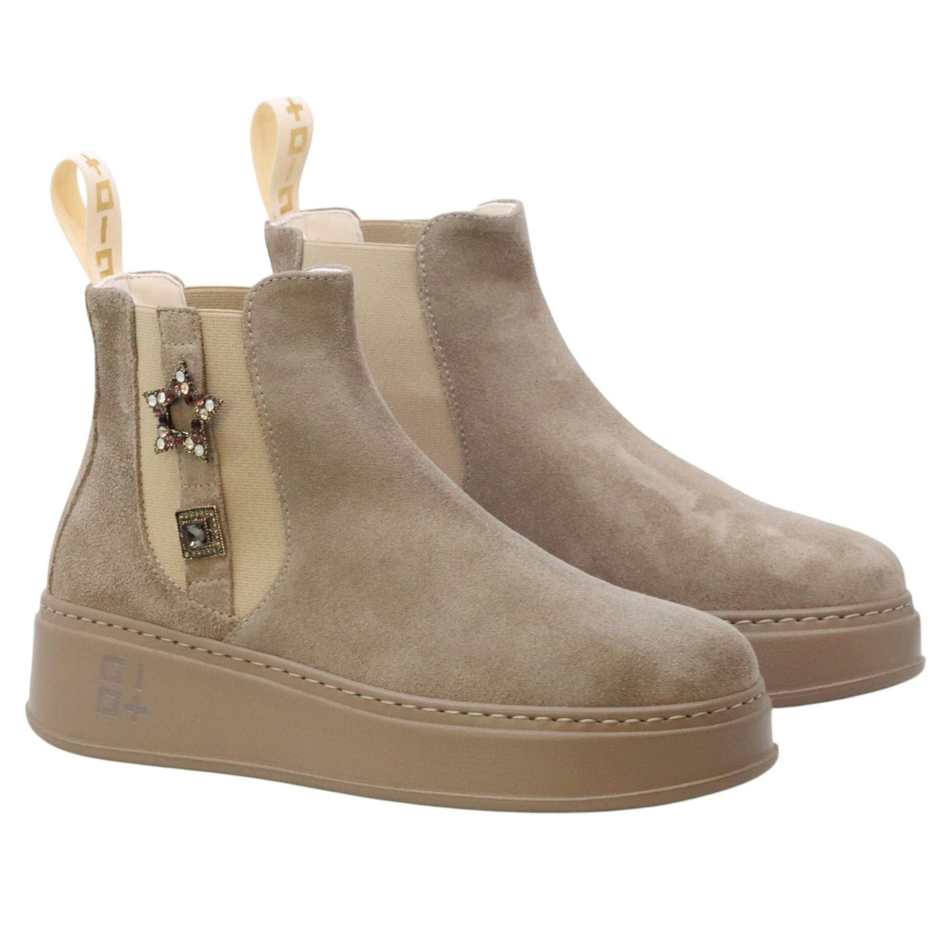 GIO+ PIADA04H Combi Tortora stivaletto donna in camoscio tortora PIADA04HTORTORA GIO+