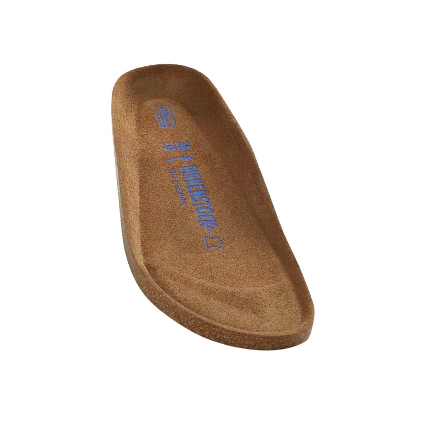 Birkenstock Arizona Soft Footbed Suede Leather Dark Tea Tonal sandalo unisex in camoscio testa di moro narrow fit 