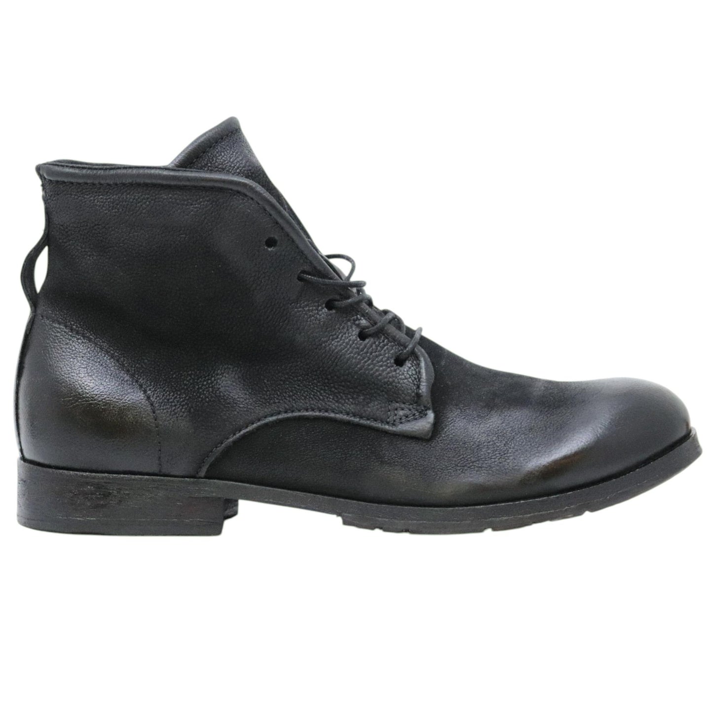 Stivaletto uomo A.S. 98 401201 in pelle nera martellata 